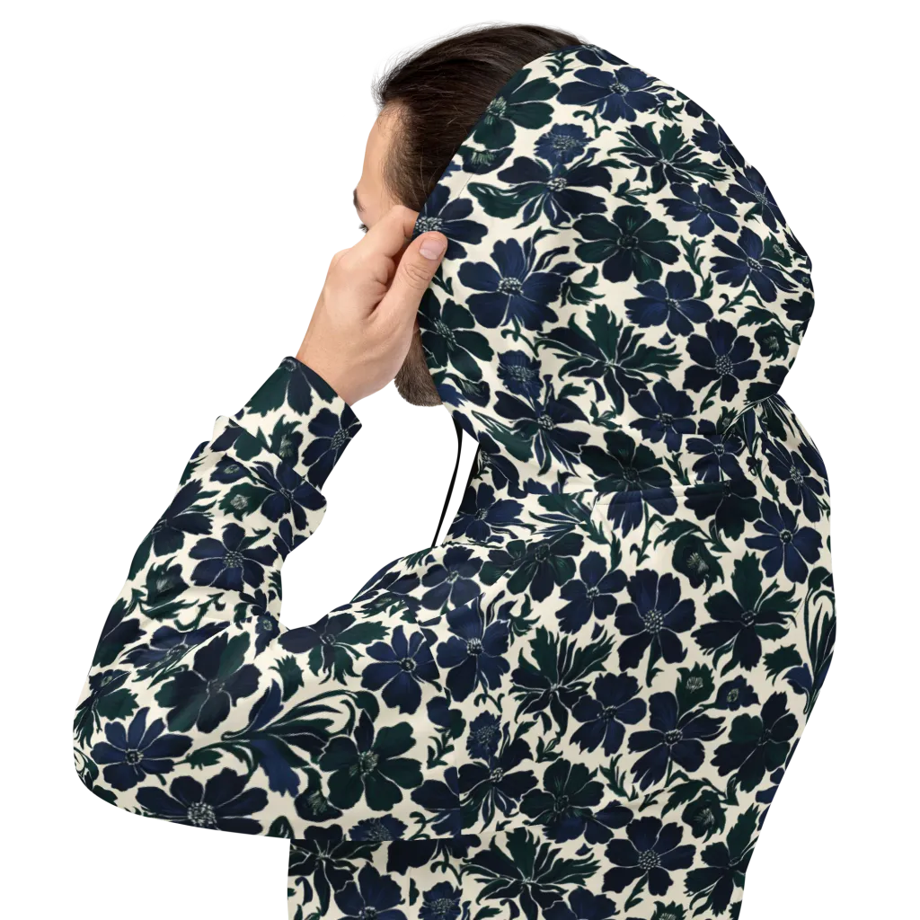 Nocturne Florals on Hoodie — Back