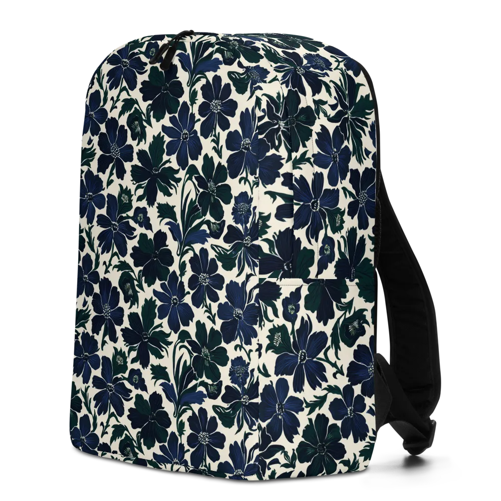 Nocturne Florals on Minimalist Backpack — Left