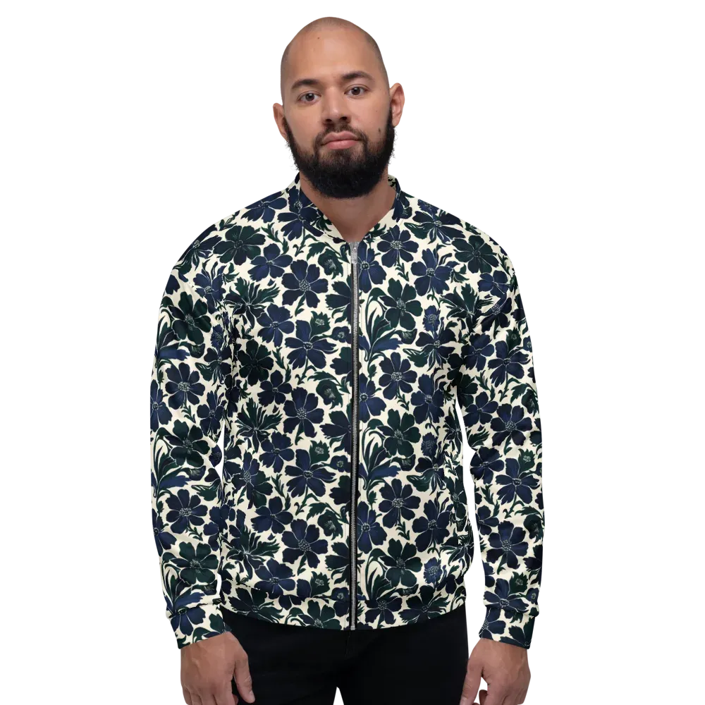 Nocturne Florals on Bomber Jacket — Front