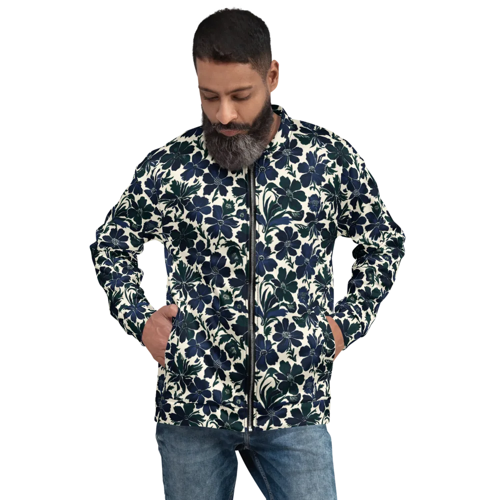 Nocturne Florals on Bomber Jacket — Front