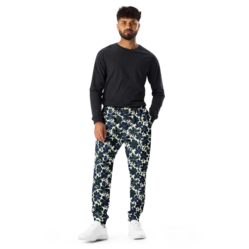 Nocturne Florals on Men's Joggers — Front