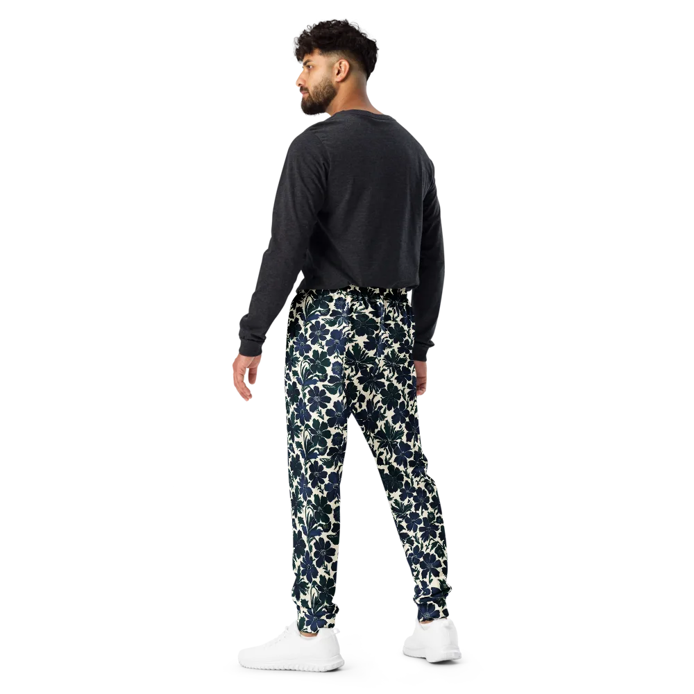 Nocturne Florals on Men's Joggers — Back
