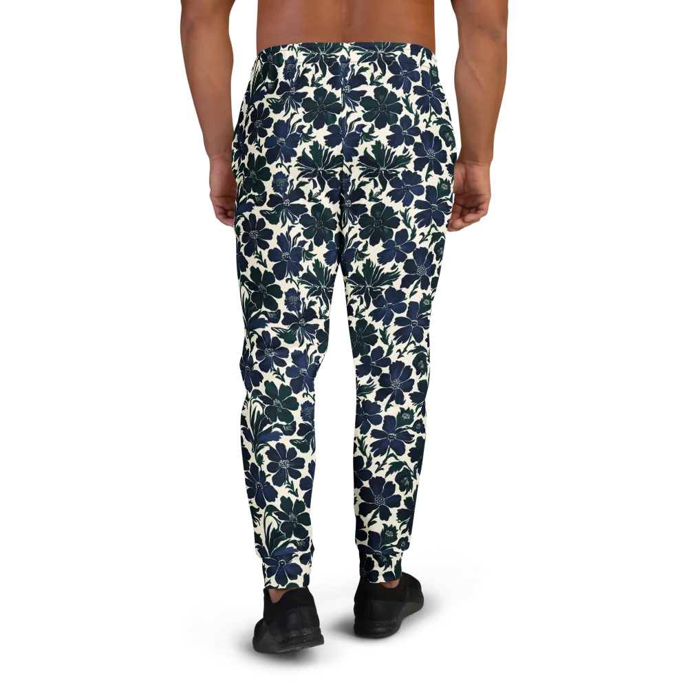 Nocturne Florals on Men's Joggers — Back