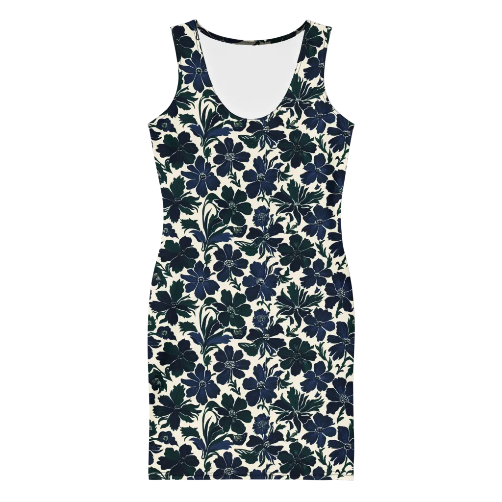 Nocturne Florals on Bodycon Dress — Front