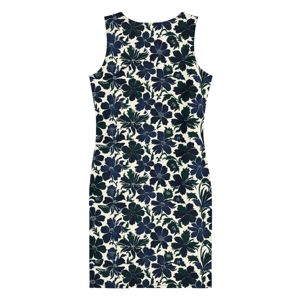 Nocturne Florals on Bodycon Dress — Back
