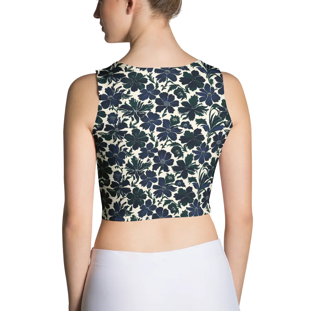 Nocturne Florals on Crop Top — Back