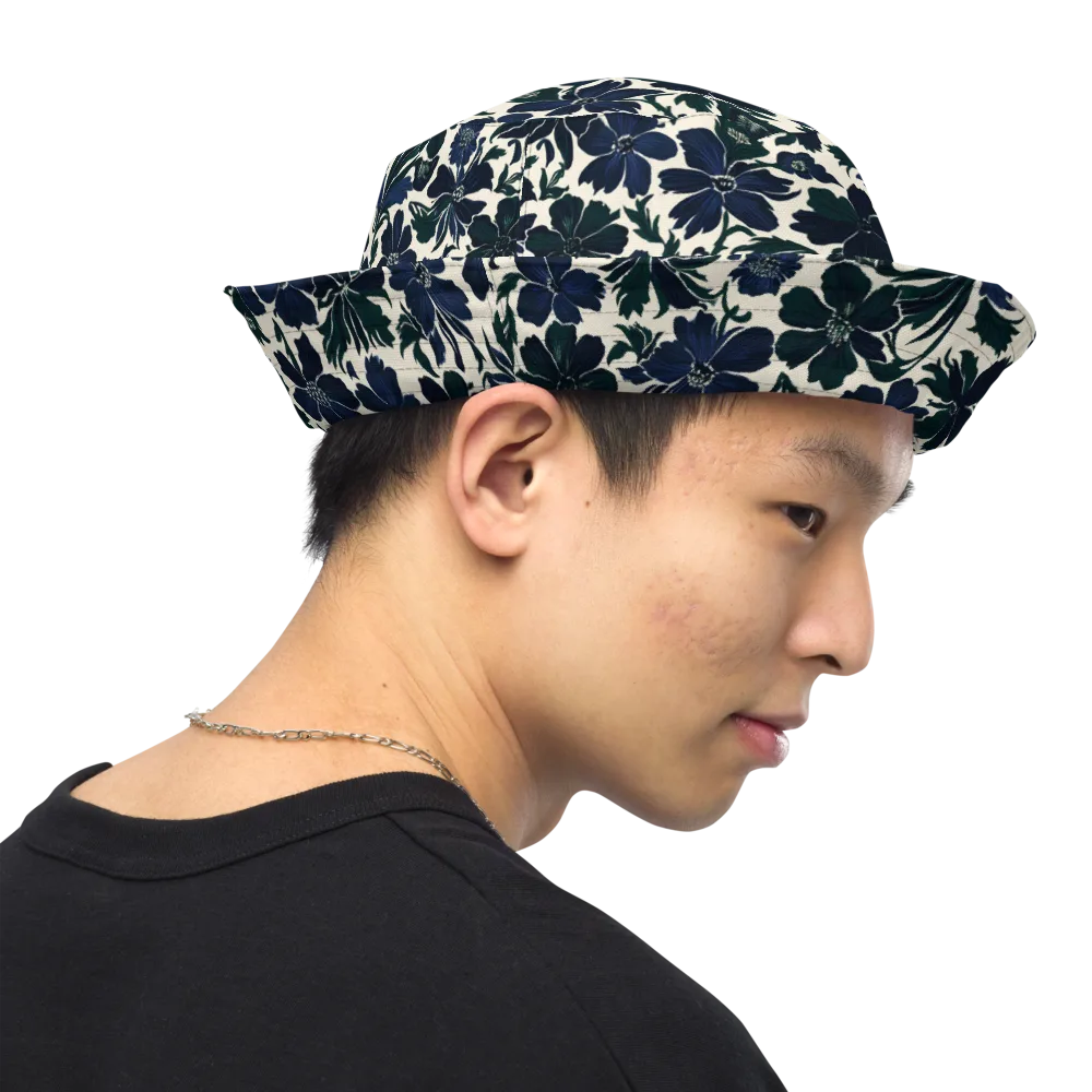 Nocturne Florals on Reversible Bucket Hat — Right Outside