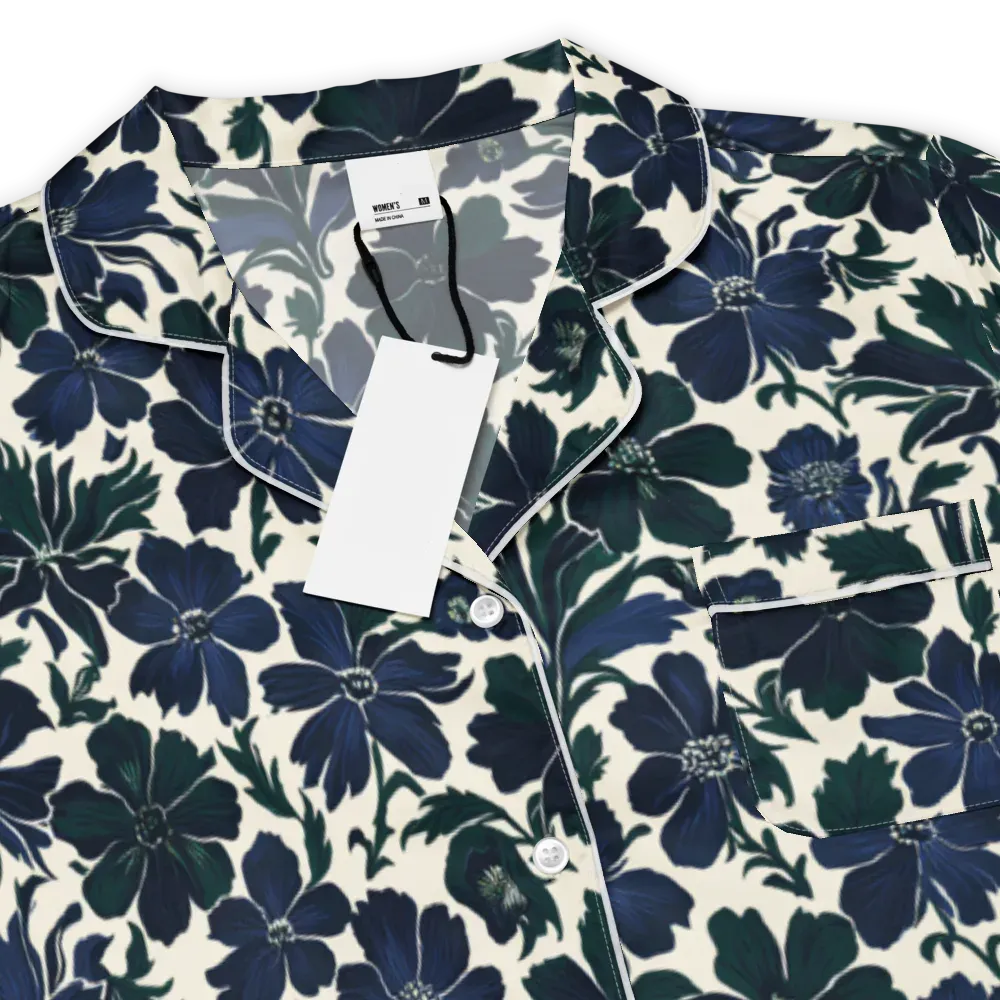 Nocturne Florals on Women's Short Sleeve Pajama Top — Product details