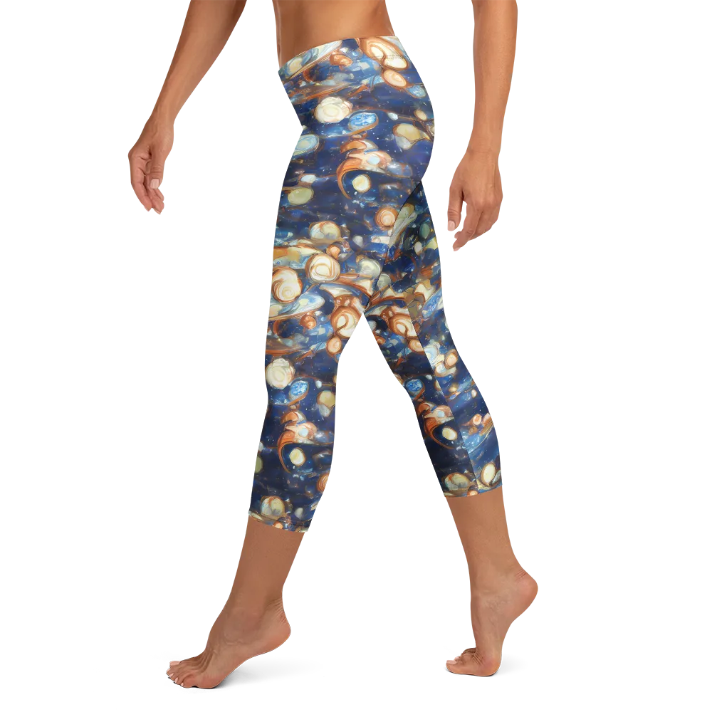 Aurum Cosmos on Capri Leggings — Left