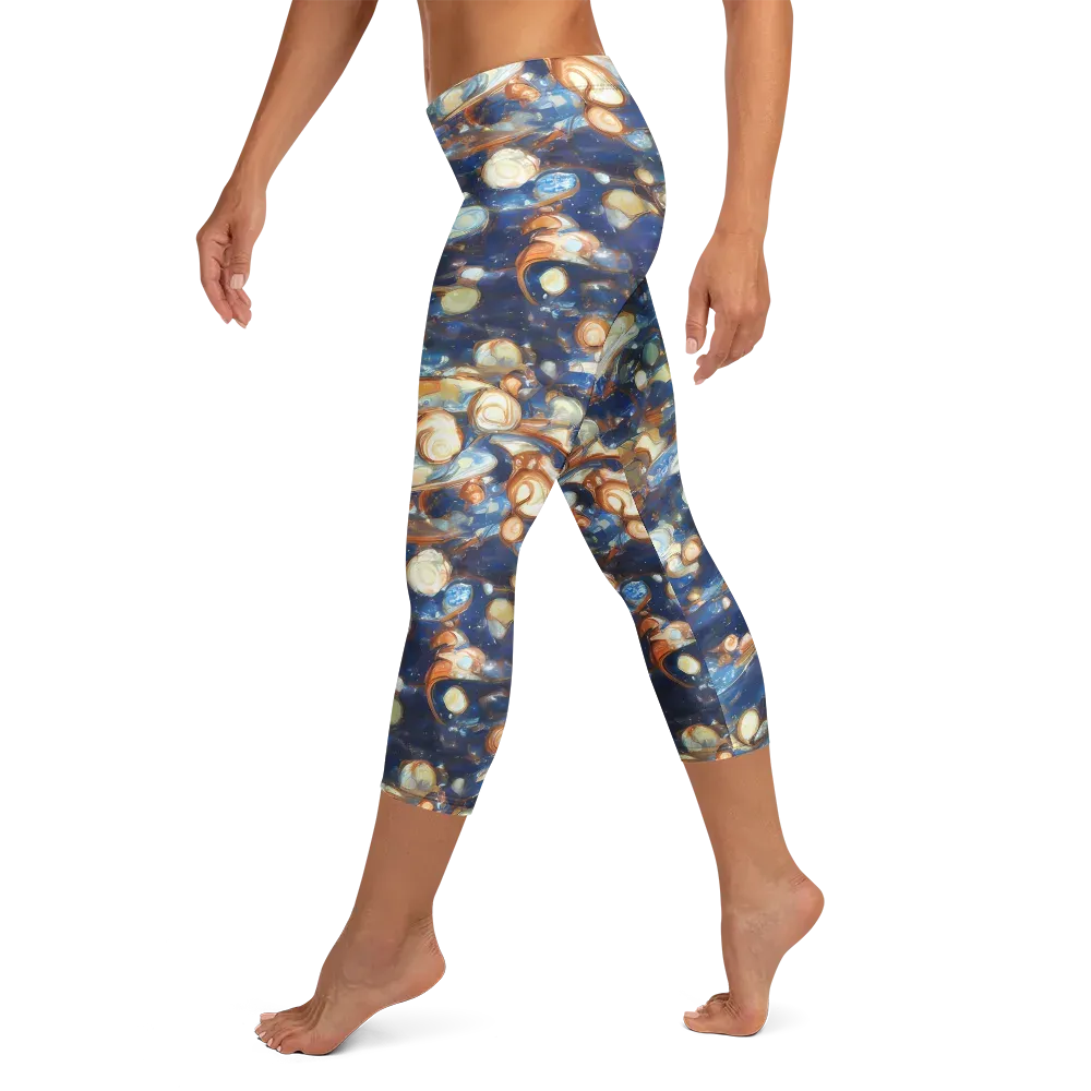 Aurum Cosmos on Capri Leggings — Left