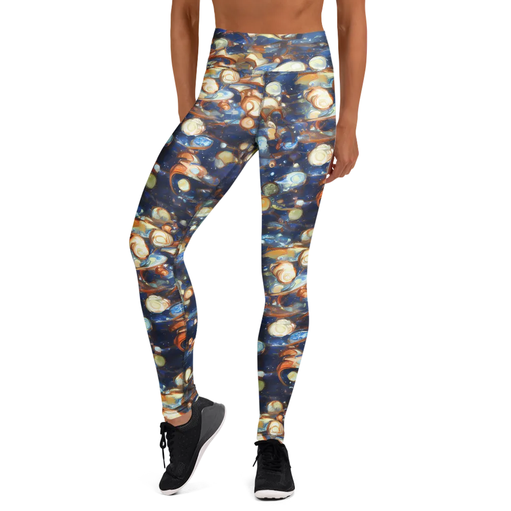 Aurum Cosmos on Yoga Leggings — Front