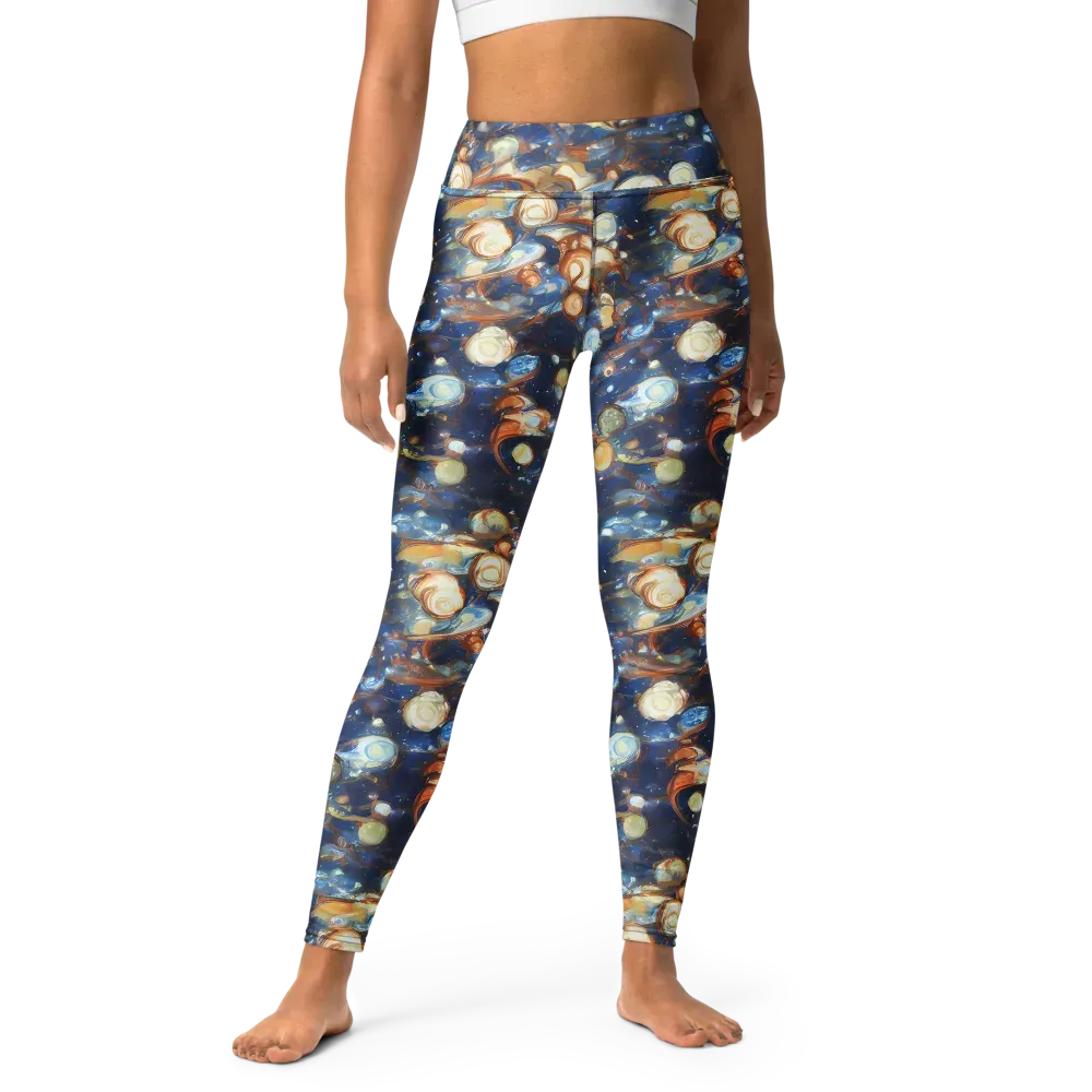 Aurum Cosmos on Yoga Leggings — Front