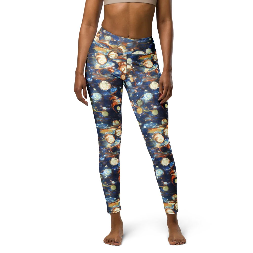 Aurum Cosmos on Yoga Leggings — Front
