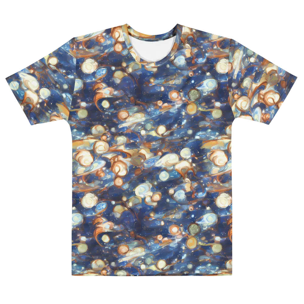 Aurum Cosmos on Men's Cotton Crew Neck T-Shirt — Front