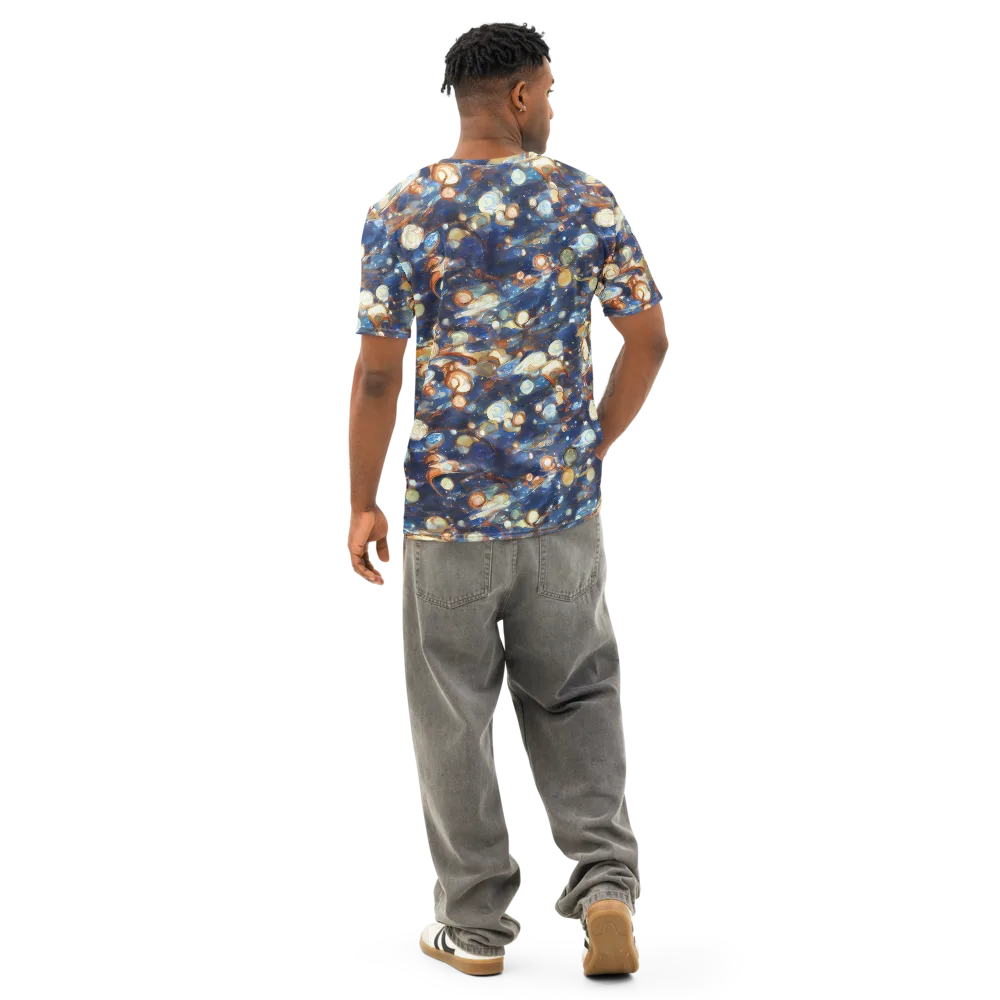 Aurum Cosmos on Men's Cotton Crew Neck T-Shirt — Back