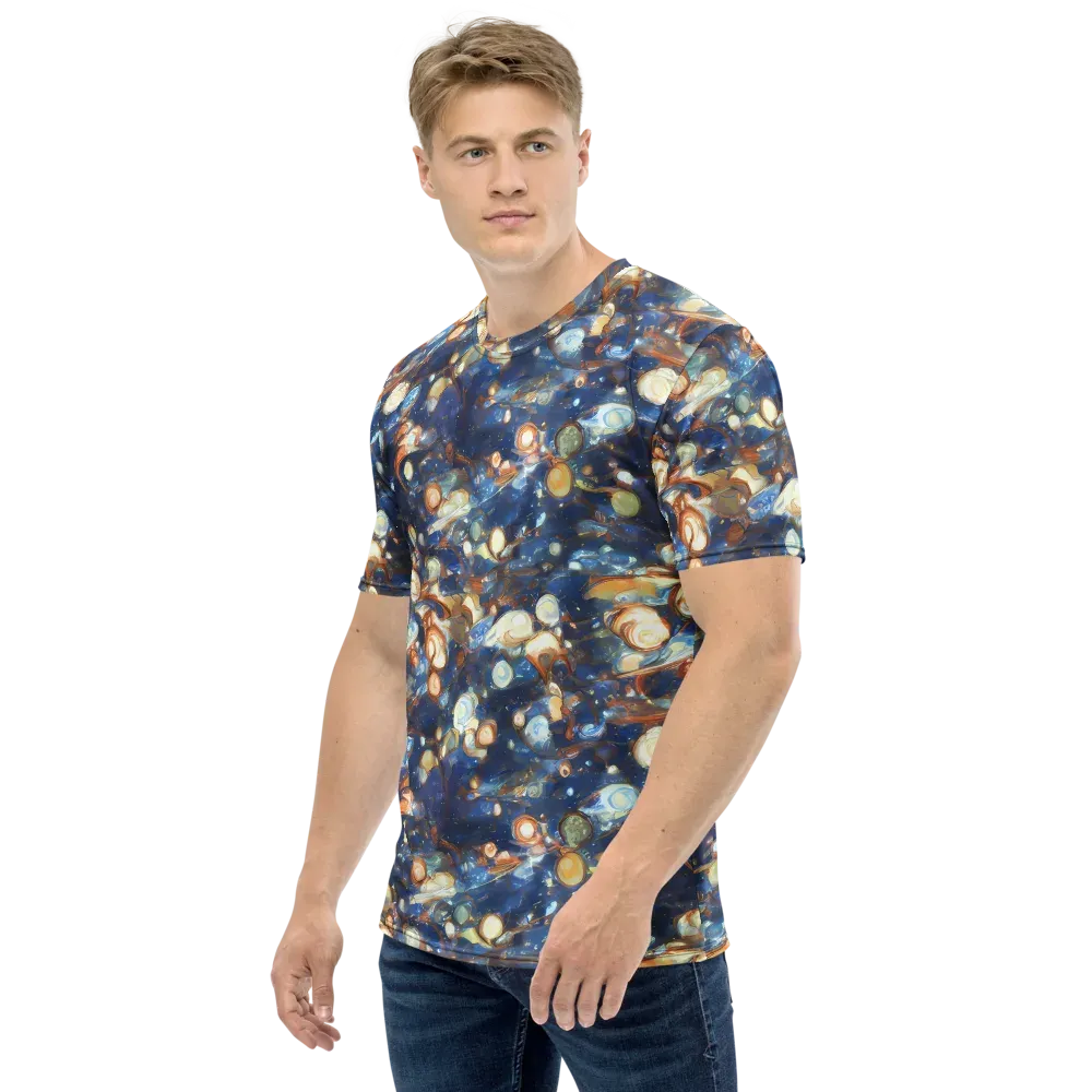 Aurum Cosmos on Men's Crew Neck T-Shirt — Left