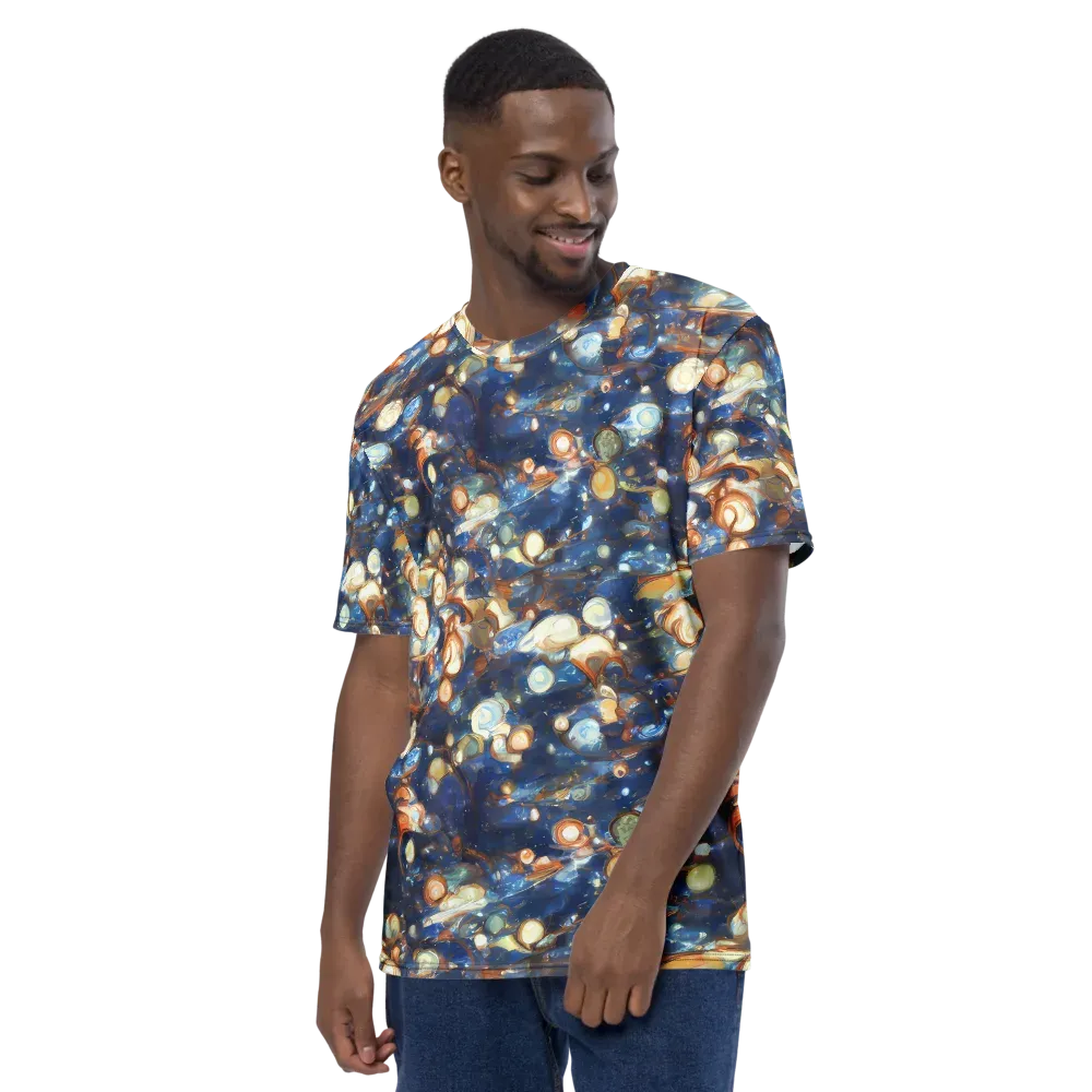 Aurum Cosmos on Men's Crew Neck T-Shirt — Left