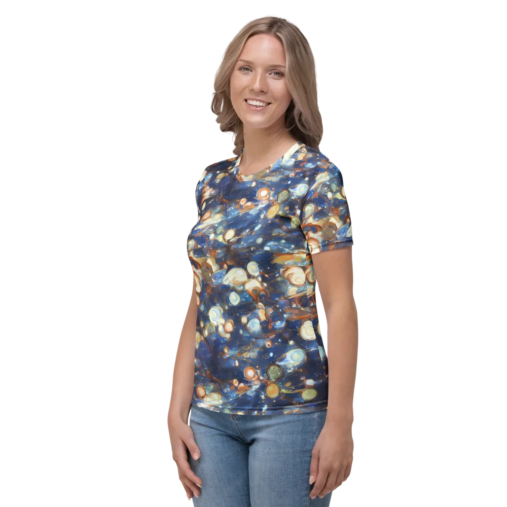 Aurum Cosmos on Women's Crew Neck T-Shirt — Left