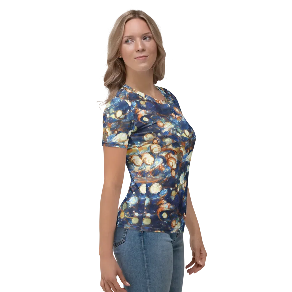 Aurum Cosmos on Women's Crew Neck T-Shirt — Right