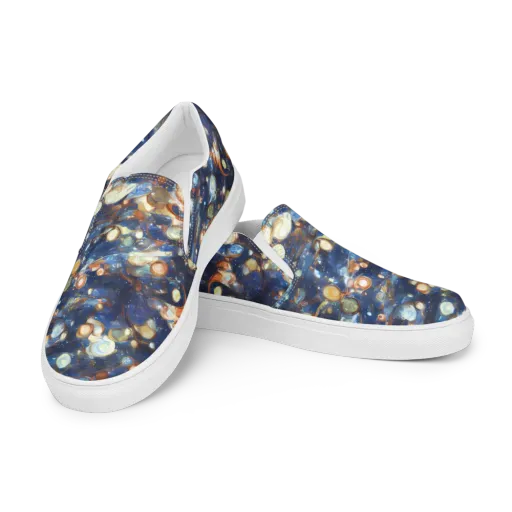 Aurum Cosmos on a Men's Slip-On Canvas Shoes