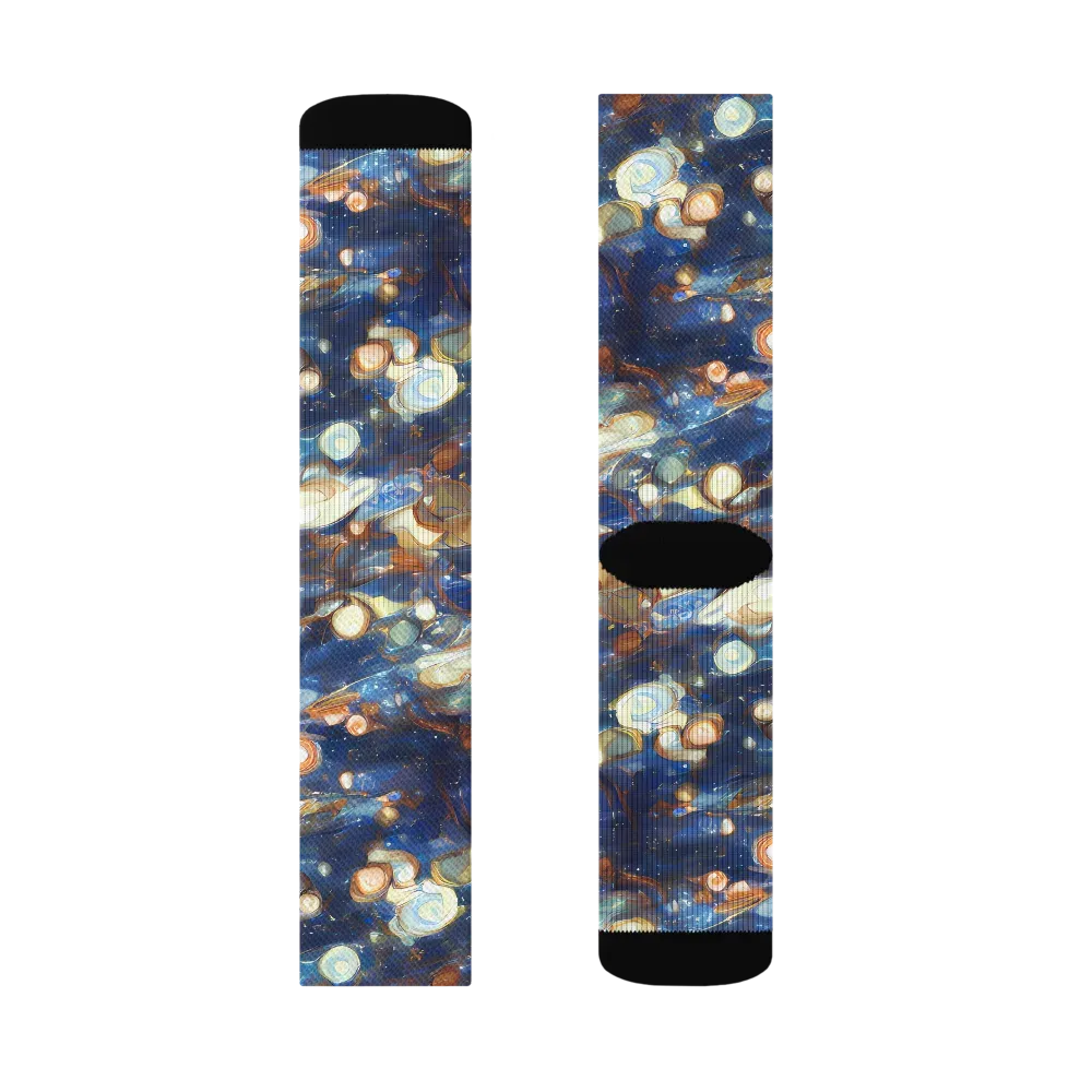 Aurum Cosmos on Socks — Right Sock