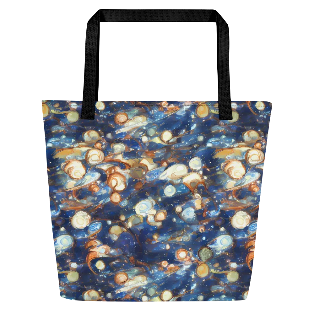 Aurum Cosmos on Large Tote Bag W/ Pocket — Front