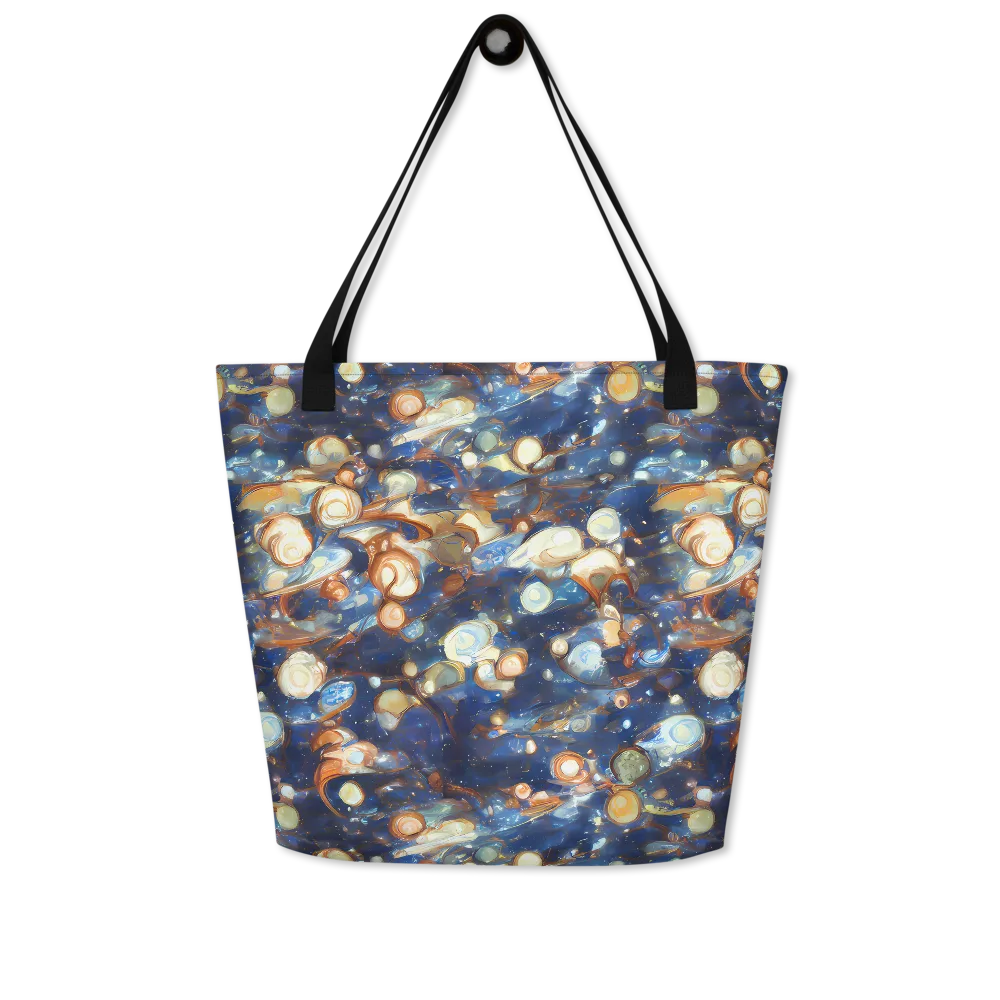 Aurum Cosmos on Large Tote Bag W/ Pocket — Front