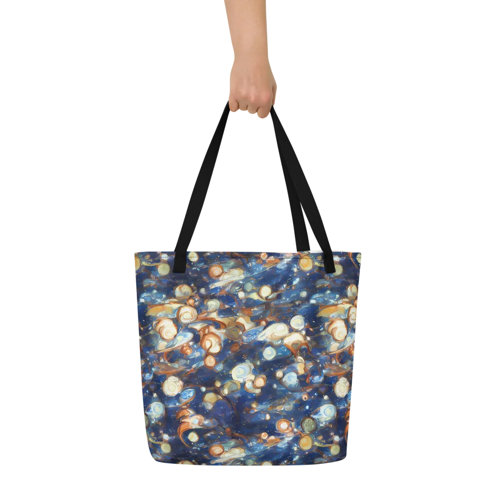 Aurum Cosmos on Large Tote Bag W/ Pocket — Front