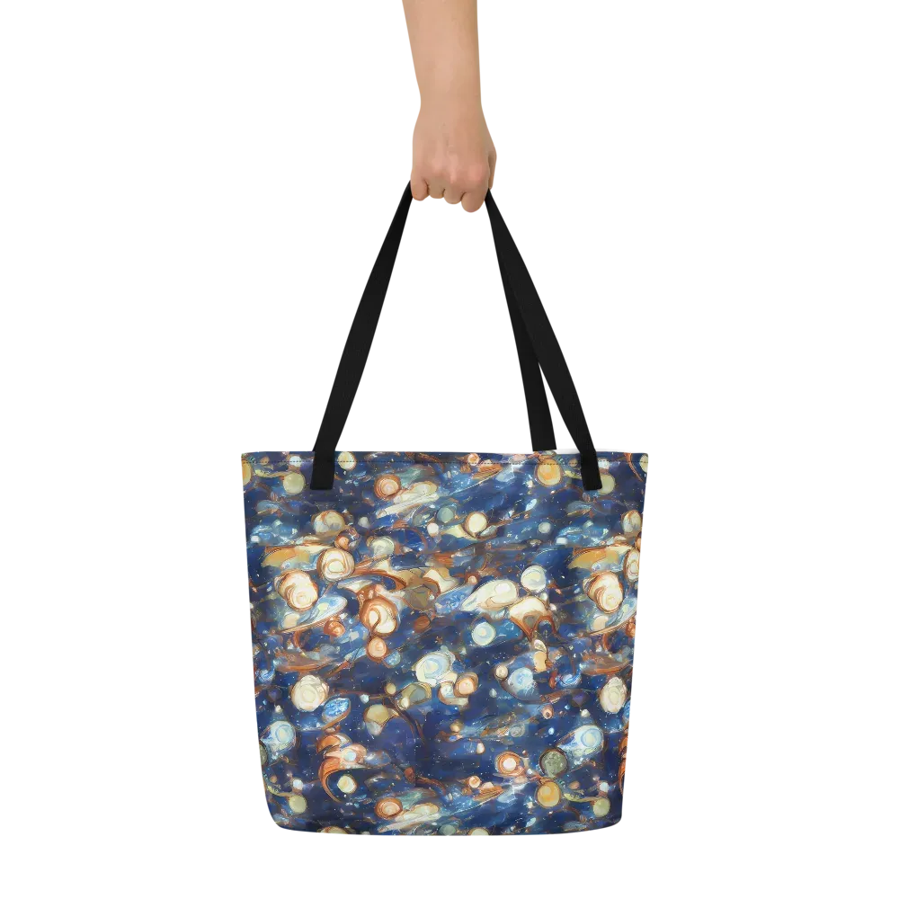 Aurum Cosmos on Large Tote Bag W/ Pocket — Front