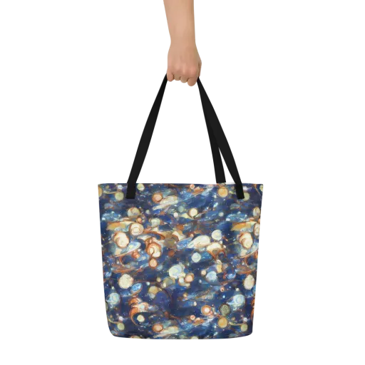 Aurum Cosmos on a Large Tote Bag W/ Pocket