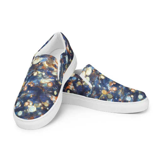 Aurum Cosmos on a Women's Slip-On Canvas Shoes