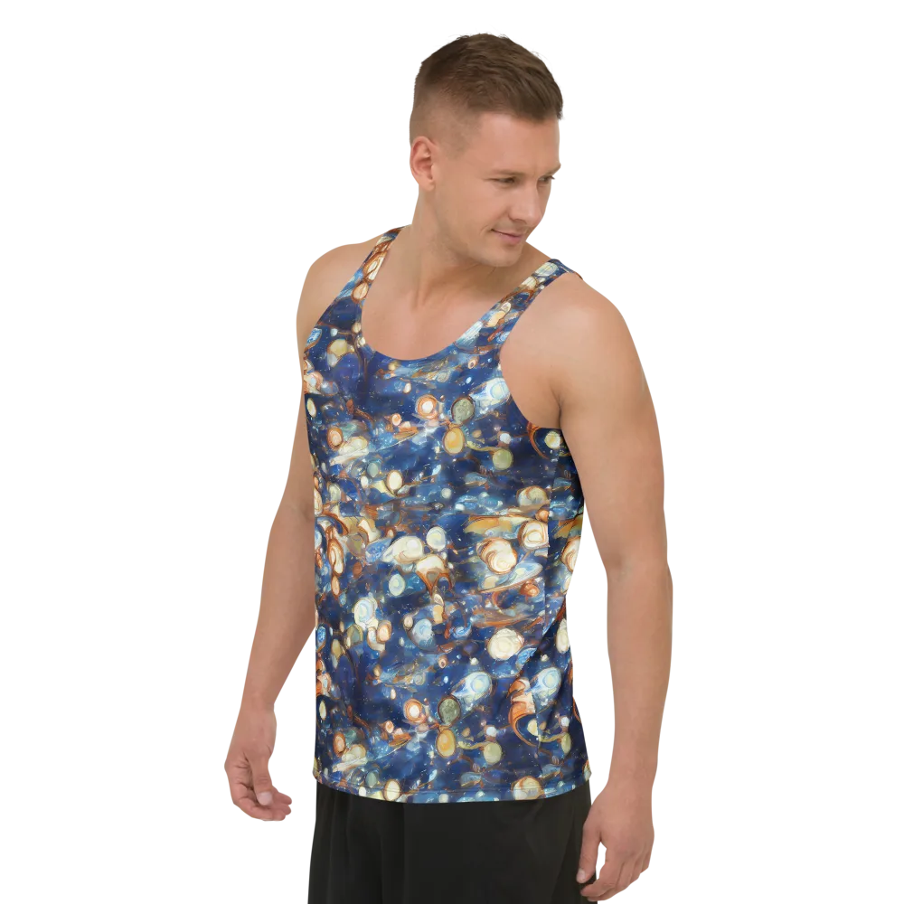 Aurum Cosmos on Men's Tank Top — Left Front