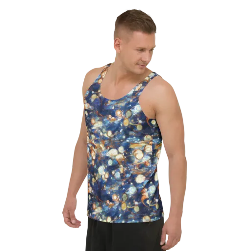 Aurum Cosmos on a Men's Tank Top