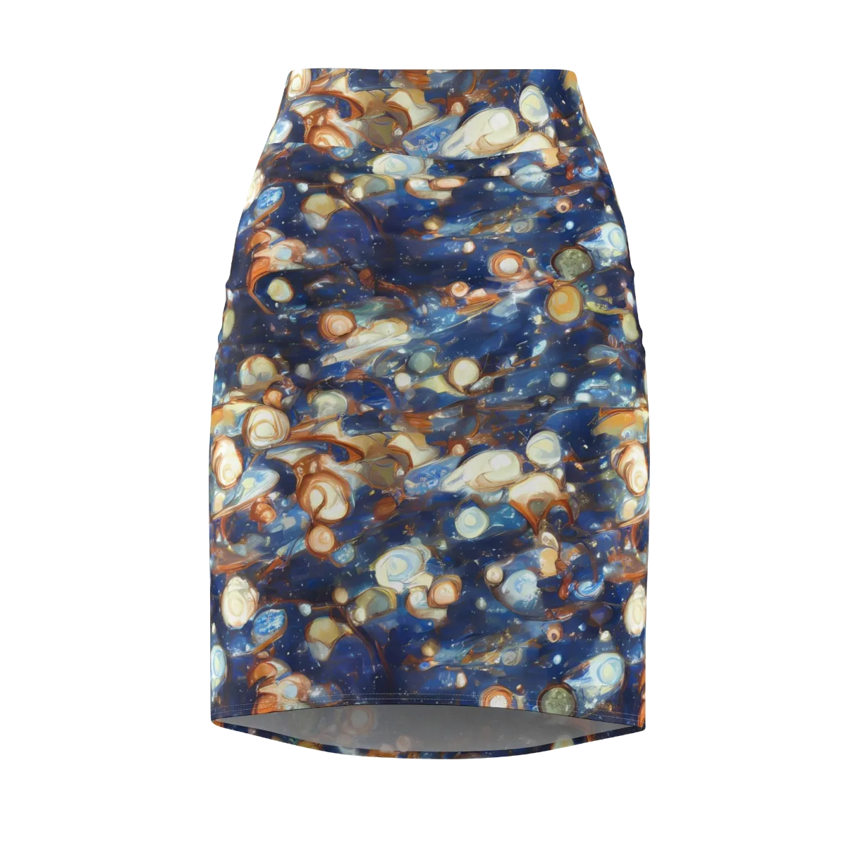 Aurum Cosmos on Pencil Skirt — Front