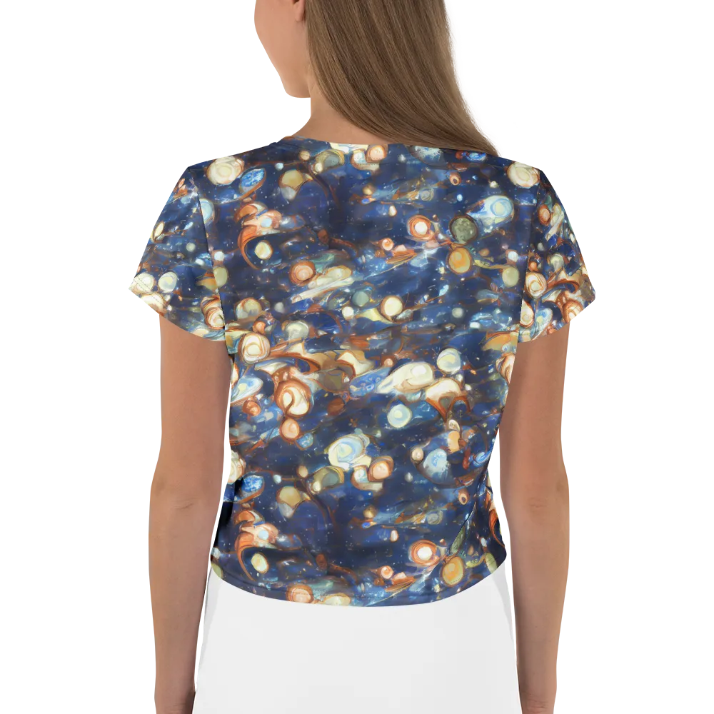 Aurum Cosmos on Crop Tee — Back