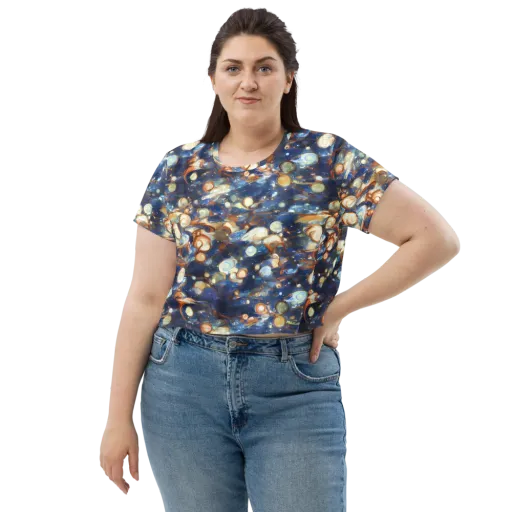 Aurum Cosmos on a Crop Tee