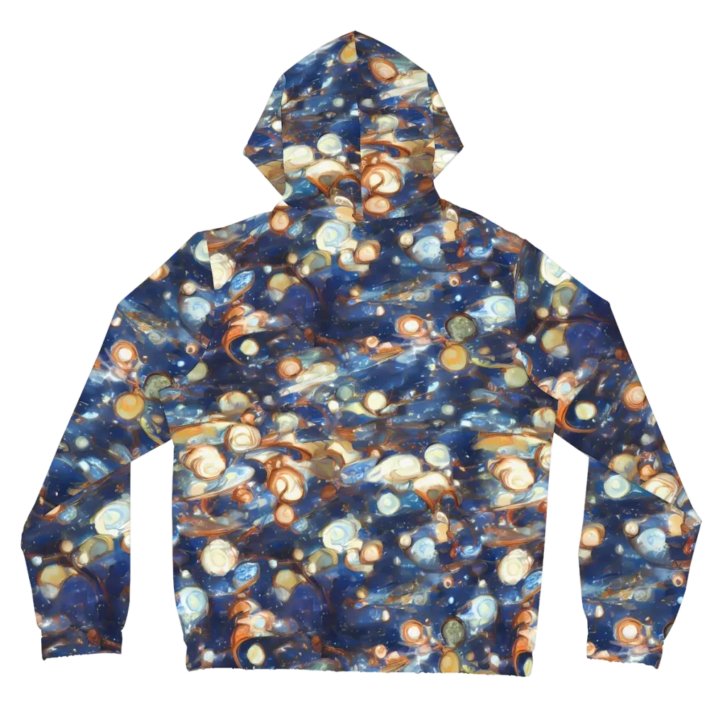 Aurum Cosmos on Women's Full-Zip Hoodie — Back