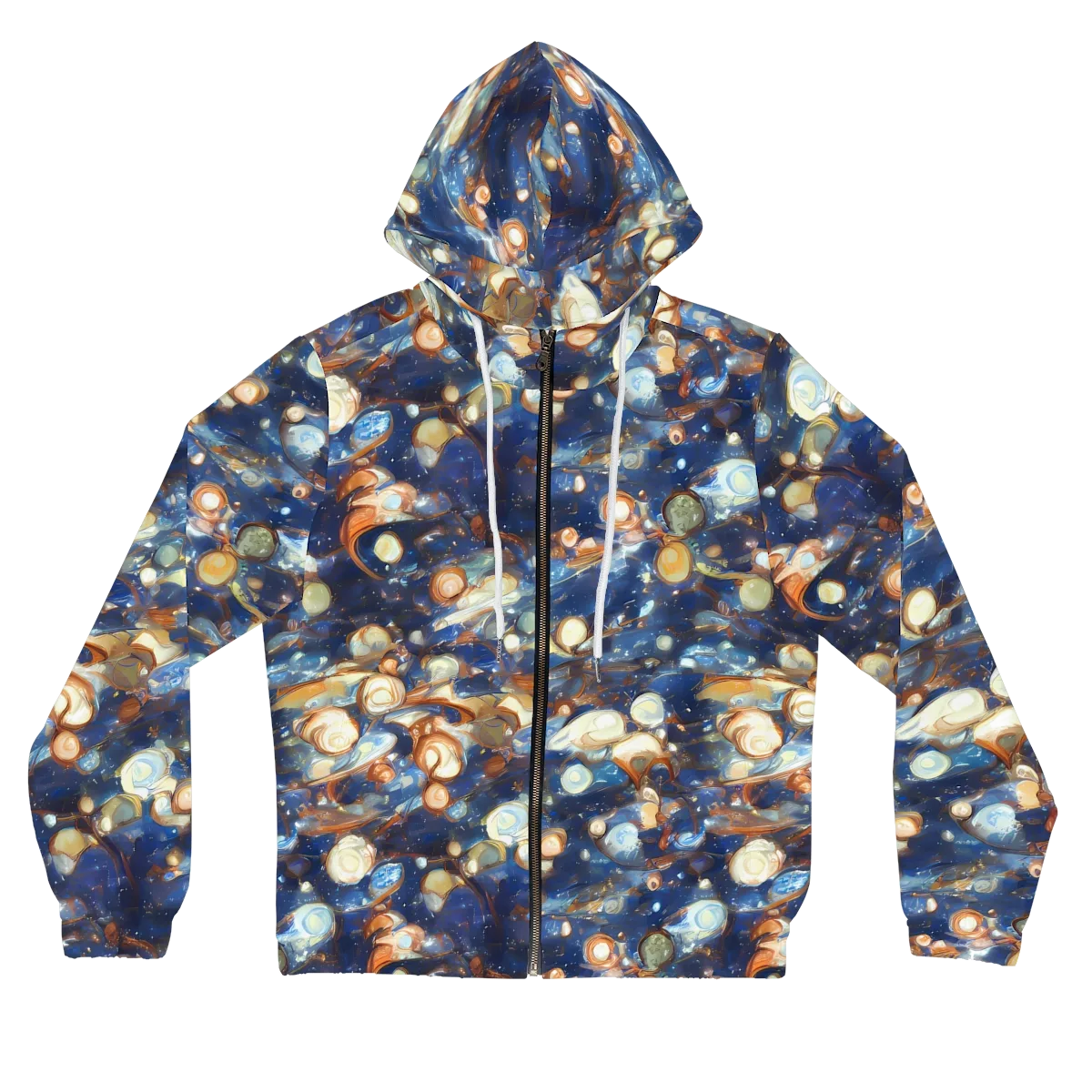 Aurum Cosmos on Women's Full-Zip Hoodie — Front