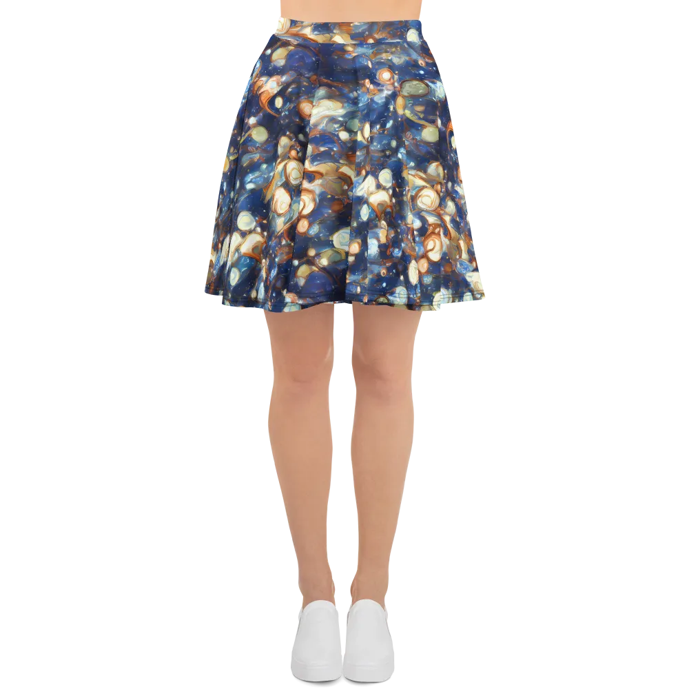 Aurum Cosmos on Skater Skirt — Front