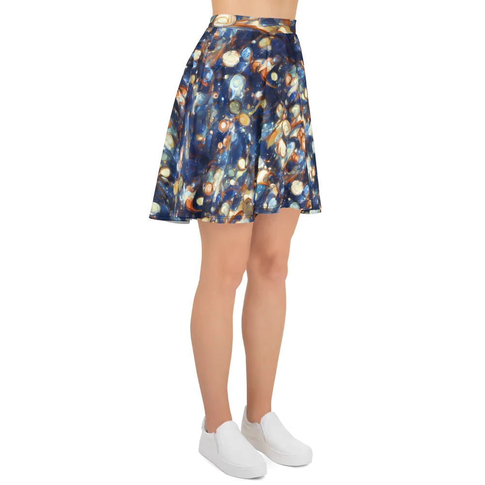 Aurum Cosmos on Skater Skirt — Right