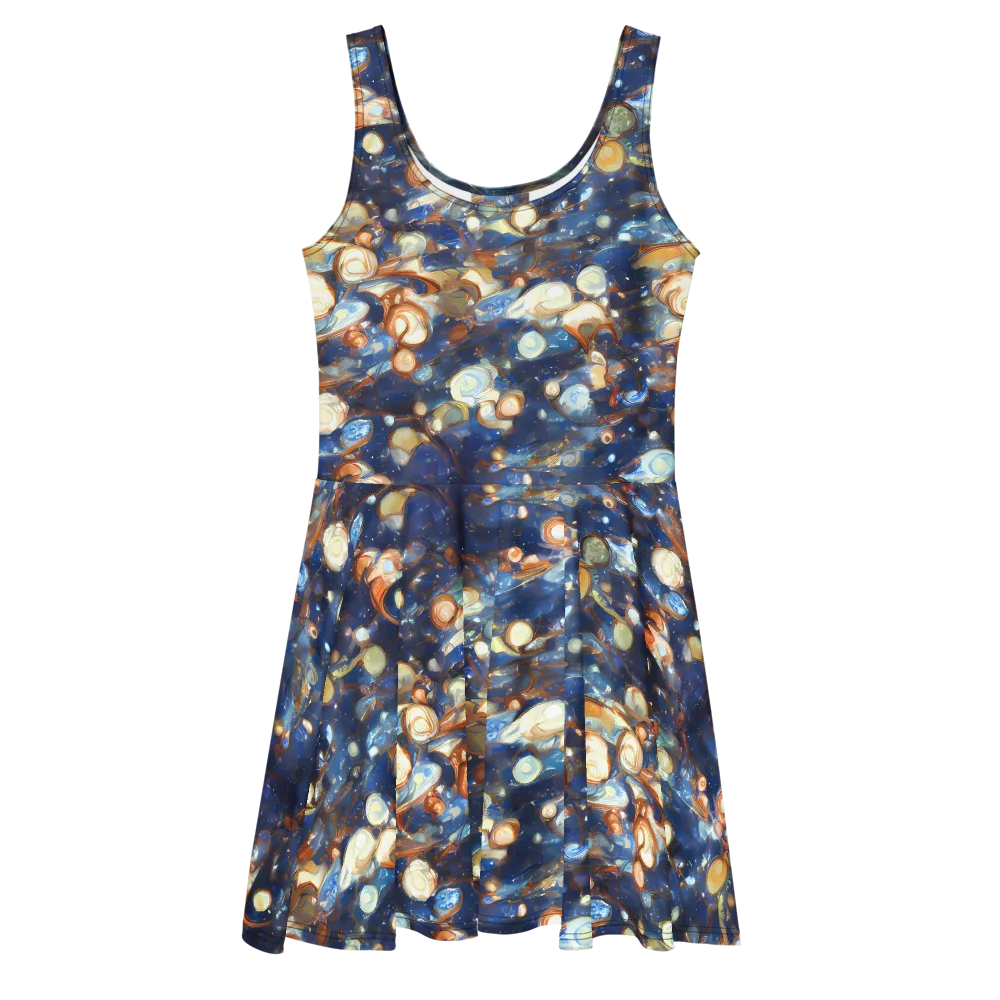 Aurum Cosmos on Skater Dress — Front