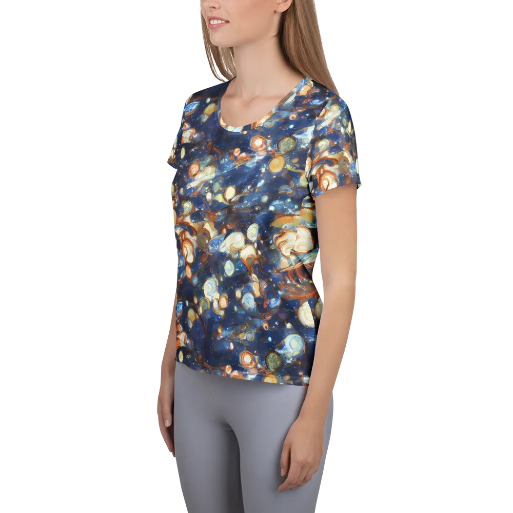 Aurum Cosmos on Women's Athletic T-Shirt — Left