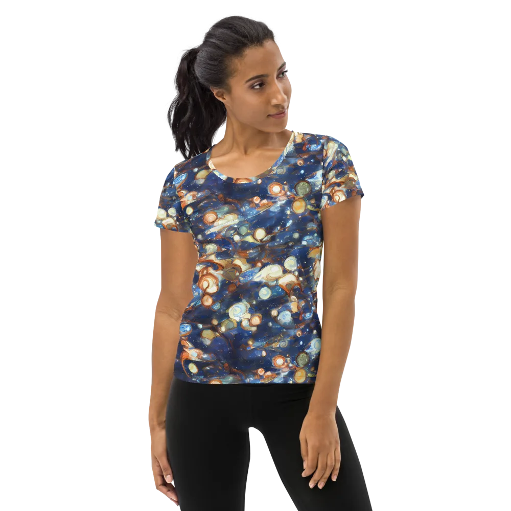 Aurum Cosmos on Women's Athletic T-Shirt — Front