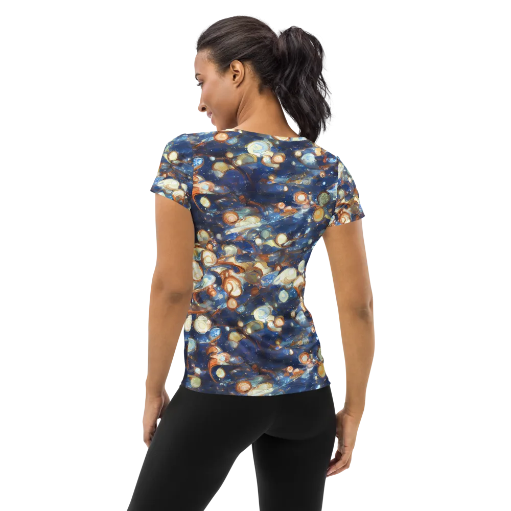 Aurum Cosmos on Women's Athletic T-Shirt — Back
