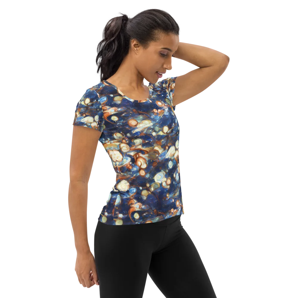 Aurum Cosmos on Women's Athletic T-Shirt — Right
