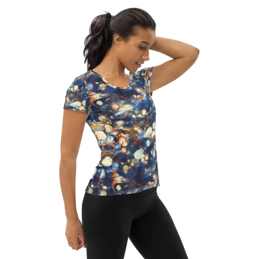 Aurum Cosmos on a Women's Athletic T-Shirt