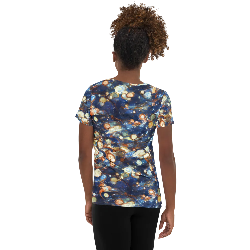 Aurum Cosmos on Women's Athletic T-Shirt — Back