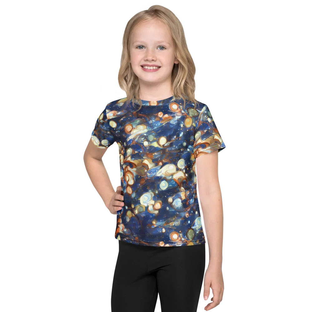Aurum Cosmos on Kids Crew Neck T-Shirt — Front