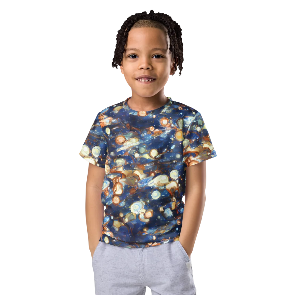 Aurum Cosmos on Kids Crew Neck T-Shirt — Front