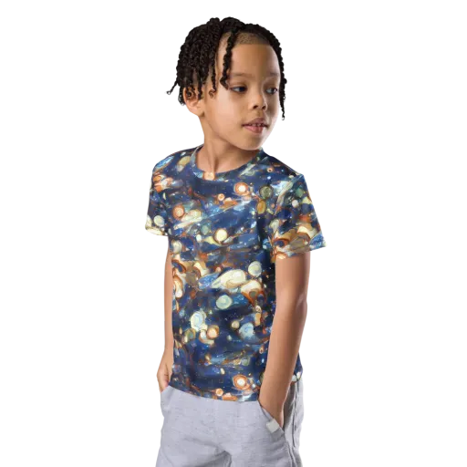 Aurum Cosmos on a Kids Crew Neck T-Shirt